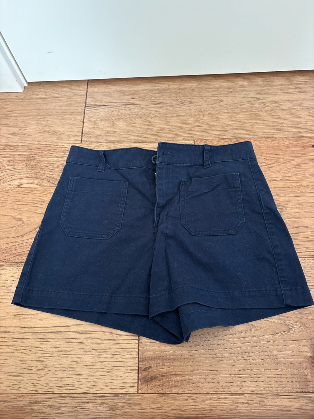 J. Crew Women's Navy Front Pocket Shorts